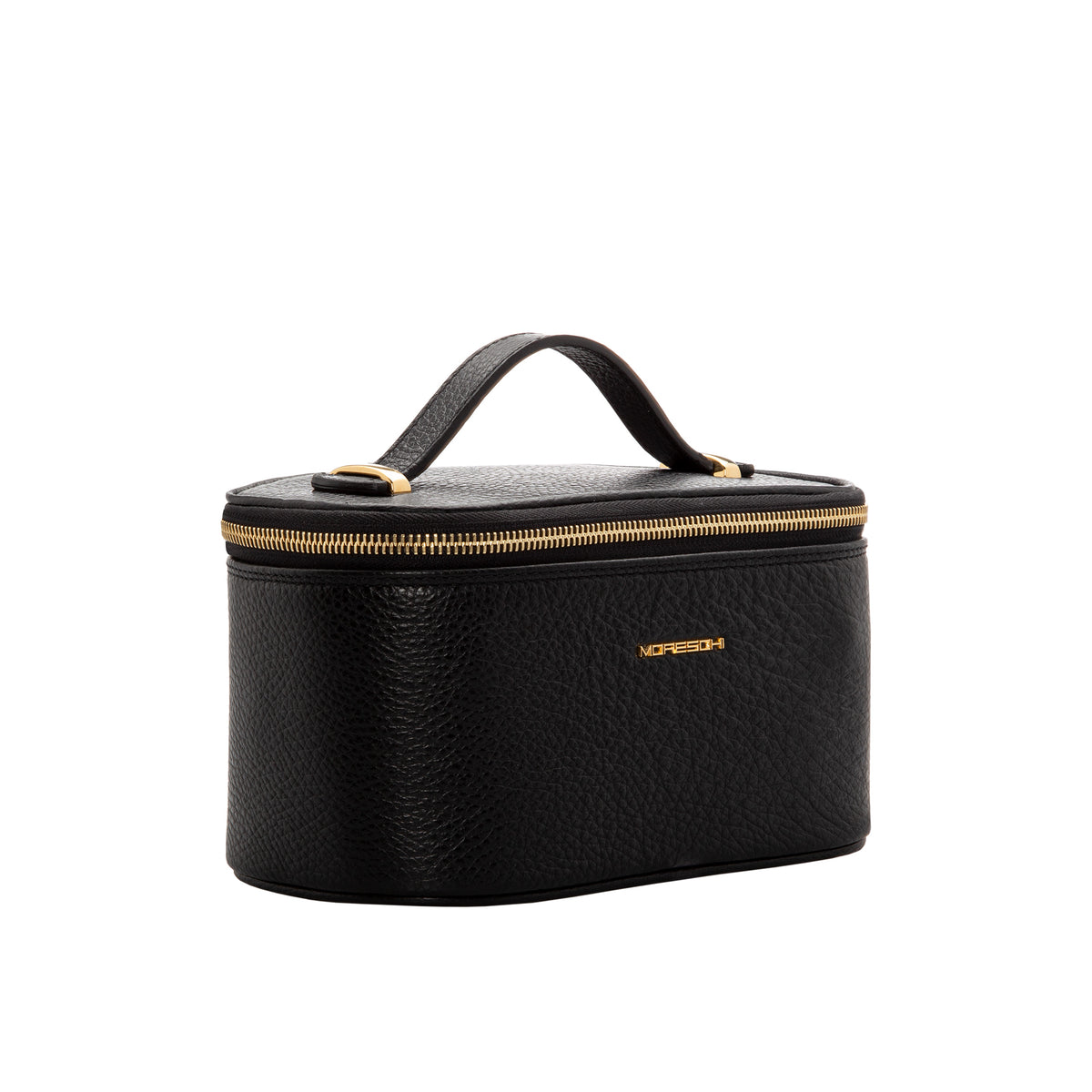 Beauty Case in pelle nera – Moreschi